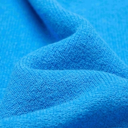 Linen-cotton blend knit fabric with slub texture